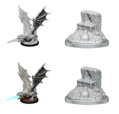 D&D Nolzur's Marvelous Miniatures - White Dragon Wyrmling